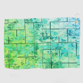 Shabby Chic Green Golfhandtuch (Horizontal)