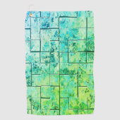 Shabby Chic Green Golfhandtuch (Vorderseite)