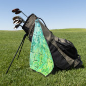 Shabby Chic Green Golfhandtuch (Gras)
