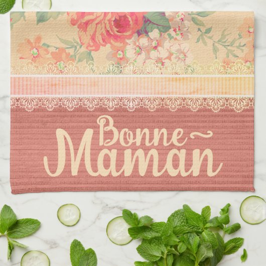 Shabby Chic Großmutter Bonne-Maman Geschirrtuch (Gefaltet)