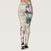 Shabby Chic-Hahn Leggings (Rückseite)
