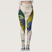 Shabby Chic-Hahn Leggings (Vorderseite)