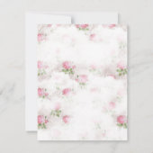 Shabby Chic Heißluftballon Kinderdusche Einladung (Rückseite)