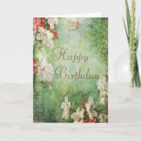 Shabby Chic Hibiskus Blume Geburtstag