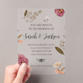 Shabby Chic Hochzeit Pressed Blume Einladung Hochz (Insitu (Handheld))