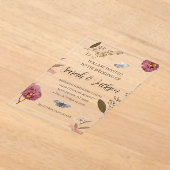 Shabby Chic Hochzeit Pressed Blume Einladung Hochz (Ablage )