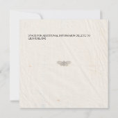 Shabby Chic Hochzeit Pressed Blume Einladung Hochz (Rückseite)