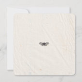 Shabby Chic Hochzeit Pressed Blume Save The Date (Rückseite)