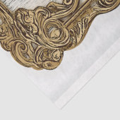 Shabby Chic Holz + Goldene Scroll Rahmen AN2 Decou Seidenpapier (Ausschnitt)