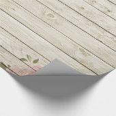 Shabby Chic Holzstruktur Geschenkpapier (Ecke)