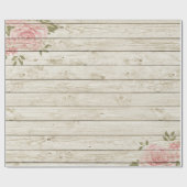 Shabby Chic Holzstruktur Geschenkpapier (Flach)