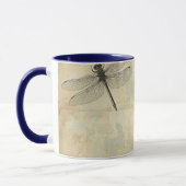 Shabby Chic Hortensien und Libelle Tasse (Links)