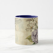 Shabby Chic Hortensien und Libelle Tasse (Zentrum)
