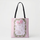Shabby Chic Hübsch Peonies Tasche (Vorderseite)