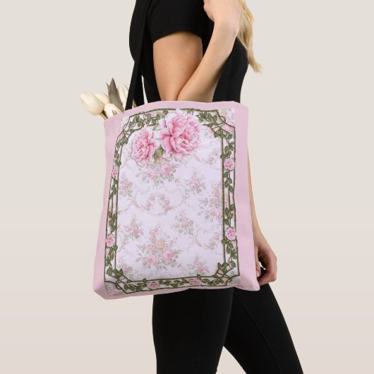 Shabby Chic Hübsch Peonies Tasche (Von Nahem)