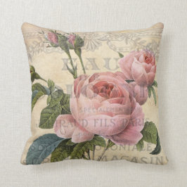 Shabby Chic, hübsch rosa Rosa, Frankreich inspirie Kissen