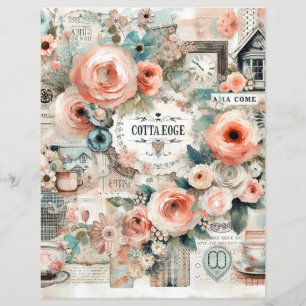 Shabby Chic-Hütte-Collage