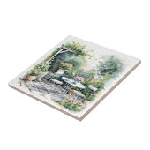 Shabby Chic Hütte Garden Keramik Tile Fliese (Seite)