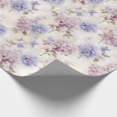 Shabby Chic Hydrangea Blumenfreude Geschenkpapier (Ecke)