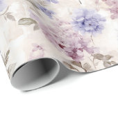 Shabby Chic Hydrangea Blumenfreude Geschenkpapier (Rolleneckpunkt)