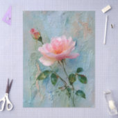 Shabby Chic Impasto Rosa Rose Seidenpapier (Basteln)