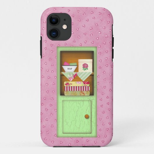 Shabby Chic Kommode Case-Mate iPhone Hülle (Rückseite)