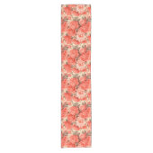 Shabby Chic-Korallen-Blume Kurzer Tischläufer (Vorderseite)