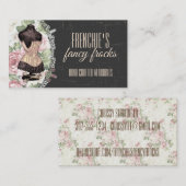 Shabby Chic-Korsett-Schere Nähnaht Visitenkarte (Vorne/Hinten)