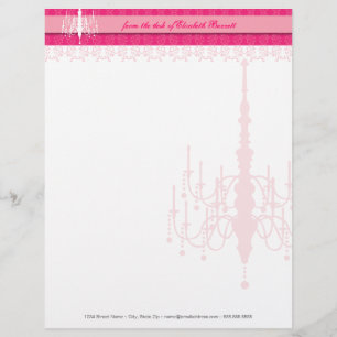 Shabby Chic Kronleuchter Briefkopf