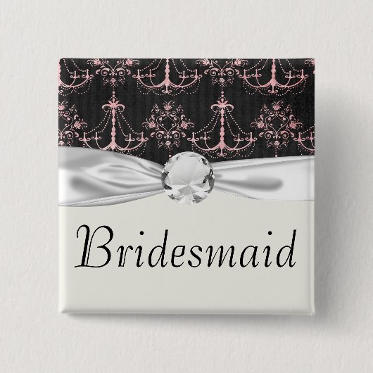 Shabby Chic Kronleuchter Mod Button schwarzer Dama (Vorderseite)