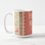 Shabby Chic Lace Floral Personalisiert Kaffeetasse (Links)
