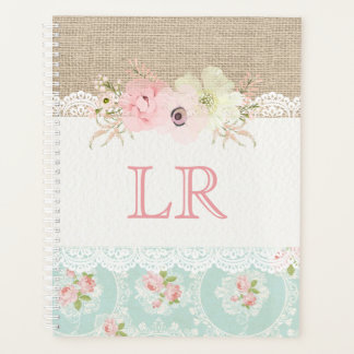 Shabby Chic Landhaus-Stil Vintage Floral Planer