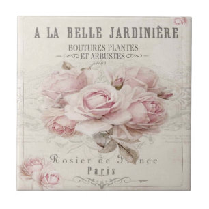 Shabby Chic,Ländlich,Retro,Blumen,Collage,Landhaus Fliese