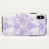 Shabby Chic, Lavendel, Handtuch, Blumenmuster, Vik Case-Mate iPhone Hülle (Rückseite (Horizontal))