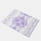 Shabby Chic, Lavendel, Handtuch, Blumenmuster, Vik Fußmatte (Schrägansicht)