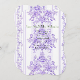 Shabby Chic, Lavendel, Handtuch, Blumenmuster, Vik Save The Date