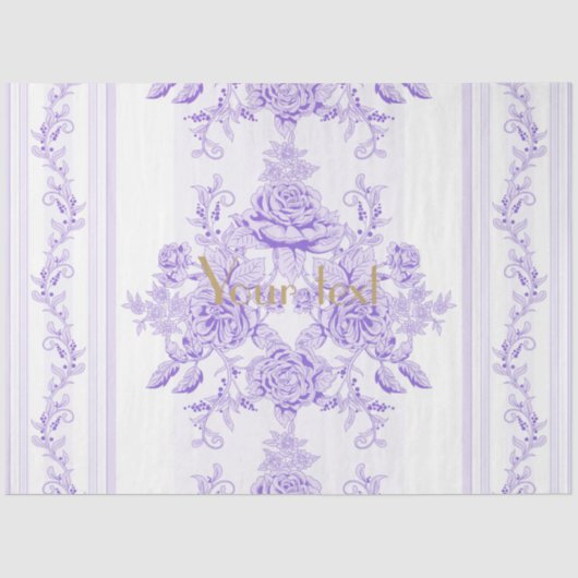 Shabby Chic, Lavendel, Handtuch, Blumenmuster, Vik Seidenpapier (Vorderseite)