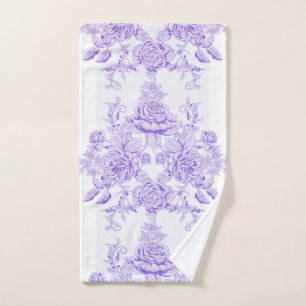 Shabby chic,lavender,toile,pattern,floral,Victoria Handtuch