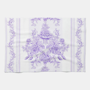 Shabby chic, lavender, web, pattern, floral, victo geschirrtuch