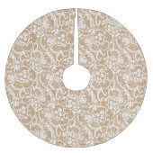 Shabby Chic-Leinwand u. Spitze-Baum-Rock Polyester Weihnachtsbaumdecke (Vorderseite)