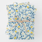 Shabby Chic Lemon Blossom Wrapping Paper Geschenkpapier Set (Beispiel)