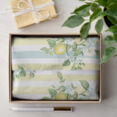 Shabby Chic Lemon Floral Series Design #11 Seidenpapier (Geschenk)