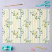 Shabby Chic Lemon Floral Series Design #11 Seidenpapier (Basteln)