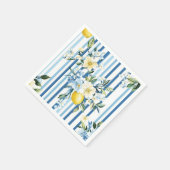 Shabby Chic Lemon Floral Series Design #1 Serviette (Ecke)