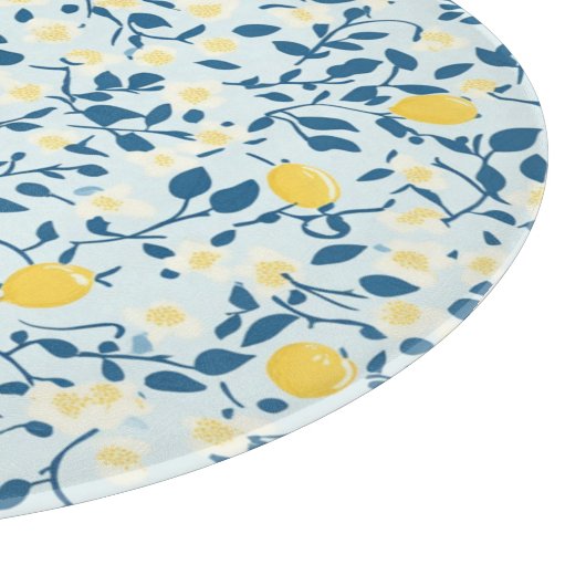 Shabby Chic Lemon Floral Series Design #3 Schneidebrett (Ecke)