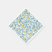 Shabby Chic Lemon Floral Series Design #3 Serviette (Ecke)
