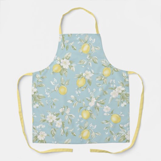 Shabby Chic Lemon Floral Series Design #5 Schürze (Vorderseite)