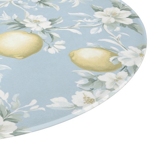Shabby Chic Lemon Floral Series Design #8 Schneidebrett (Ecke)