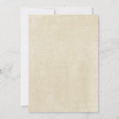 Shabby Chic Lila Blumenzange Einladung (Rückseite)