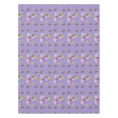 Shabby Chic Lila Pansy Floral Ditsy Tablette Tischdecke (Vorderseite)